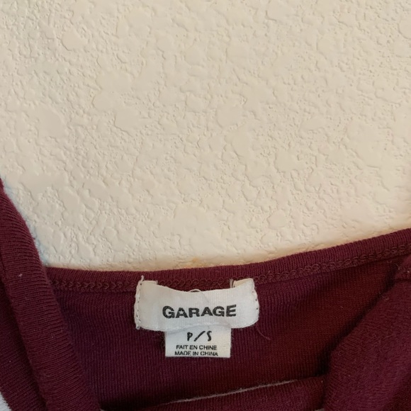 Garage Burgundy Tank Top - Picture 3 of 3